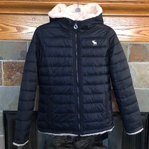 ABERCROMBIE KIDS Reversible Puffer Jacket, Worn 3X
